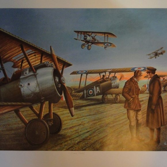 Vintage museum print | Art | Artist Vic Atkinson Dawn Patrol Print ...